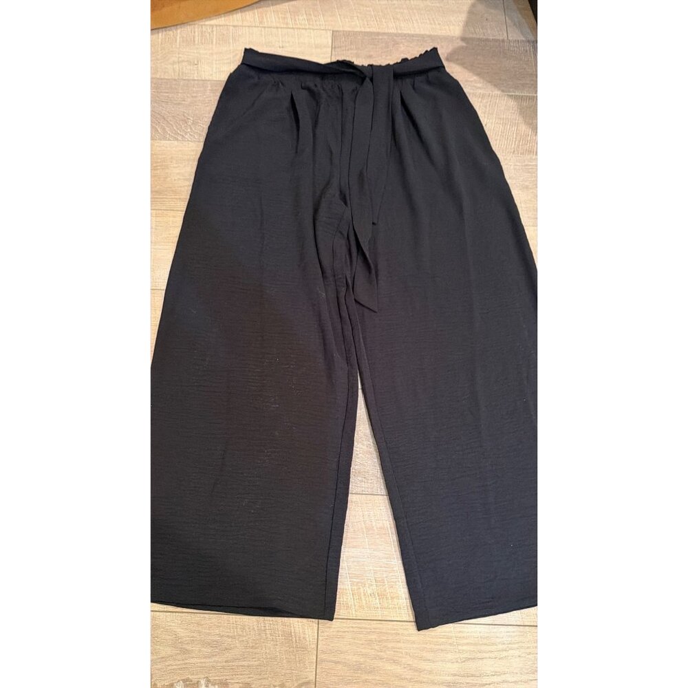 HEY MOMENTS WOMENS BLACK PULL ON PANTS NEW 2XL WIDE LEG